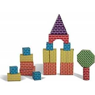 👉 Stuks blokken Edushape Corrugated Blocks Shapes (45 pcs) 7090002597014