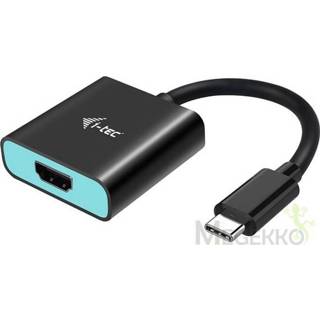 👉 Zwart turkoois I-tec C31HDMI60HZP kabeladapter/verloopstukje USB-C 3.1 HDMI Zwart, 8595611702990