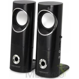 👉 Luidspreker zwart Esperanza 2.0 BEAT set kanalen 6 W 5901299911600