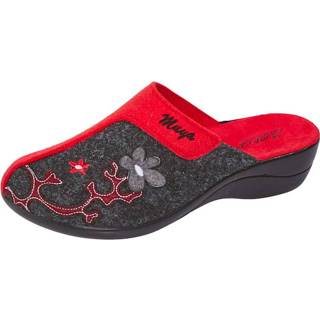 👉 Pantoffels adult rood per 2 paar Belafit Rood::Grijs 4055705186197