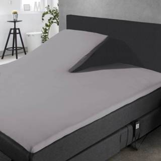 👉 Splittopper grijs katoen licht Elegance Hoeslaken Perkal - 8719727036170