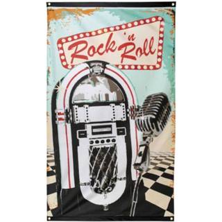 👉 Vlag polyester One Size meerkleurig Boland rock n roll 150x90cm 8712026448514