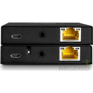 👉 Video extender zwart Lindy 38205 audio/video AV-zender & ontvanger 4002888383509