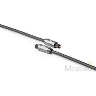 👉 Audiokabel grijs Digitale | TosLink Male - Gun Metal Grey Gevlochten Kabel 5412810318797
