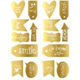 👉 Muur sticker goud kunststof goudkleurig Art For The Home muurstickers Teksten - 70x25 cm Leen Bakker 5011583359107