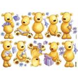 👉 Muur sticker kunststof multikleur Art For The Home 24 muurstickers Beren - 70x25 cm Leen Bakker 5410905405018