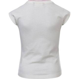 👉 LOOXS! Meisjes Shirt Korte Mouw - Maat 164 - Off White - Katoen/polyester