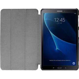 👉 Stand flip hoes blauw kunstleer 3-Vouw sleepcover - Samsung Galaxy Tab A 10.1 inch (2016) 9145425539184