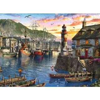 Puzzel Ravensburger 500 stukjes S Ochtends bij de haven 4005556150458