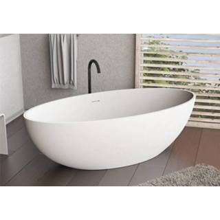 👉 Vrijstaand bad wit mat solid surface ovaal SSI Design Ellipse 180x88x55cm 6013917386321