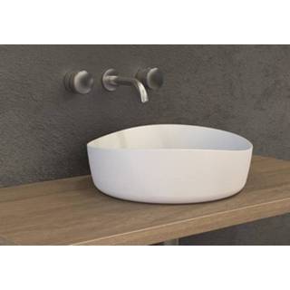 👉 Waskom wit mat solid surface rond SSI Design Harmony 40x13cm 6013919774720