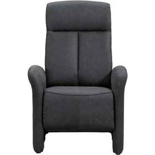 👉 Relax fauteuil stof grijs antraciet Relaxfauteuil Dakota - cowboy Leen Bakker 8714901744629