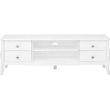 👉 MDF wit TV-dressoir Baroque - 52,6x160x40 cm Leen Bakker 5707252079246