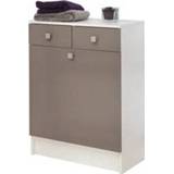 👉 Badkamer kast spaanplaat wit Symbiosis badkamerkast Bladstrup - wit/taupe 81,5x60x29,6 cm Leen Bakker 3760037859107