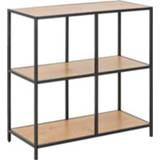 👉 Boeken kast Hout#Metaal Zwart#Bruin Boekenkast Jaxx - eikenkleur 78x77x35 cm Leen Bakker 5713941057112