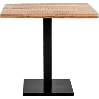 👉 Bistro tafel Hout#Metaal Metaal#Hout Zwart#Bruin Bruin#Zwart zwart bruin Bistrotafel Trevor - bruin/zwart 77x80x80 cm Leen Bakker 8714901740959