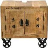 👉 Wastafel kast hout bruin mannen Wastafelkast Guus - mangohout 61x66x43 cm Leen Bakker 4055195190803