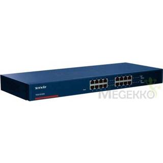 👉 Netwerk-switch blauw Tenda TEG1016G Unmanaged Gigabit Ethernet (10/100/1000) 1U 6932849403442