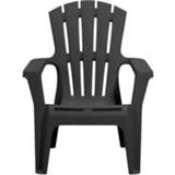👉 Lounge stoel kunststof grijs antraciet Loungestoel Maryland - Leen Bakker 8003723401903