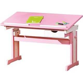👉 Bureau hout roze Cecilia - 65,5x109x55,5 cm Leen Bakker 4010340998352
