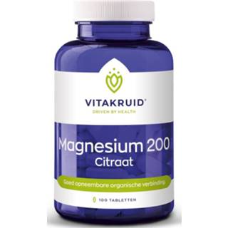 👉 Magnesium gezondheid Vitakruid 200 Citraat Tabletten 8717438691633