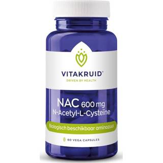👉 Gezondheid Vitakruid NAC 600mg N-Acetyl-L-Cysteïne Vega Capsules 8717438691374
