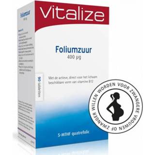 👉 Foliumzuur gezondheid Vitalize 400mcg Tabletten 8717344376044