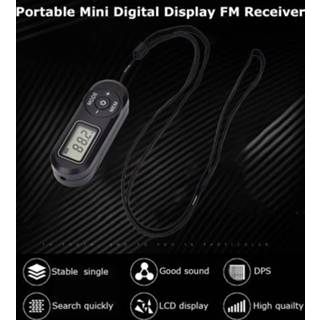 👉 Draagbare radio HRD-727 Portable Mini FM Digital Display Receiver Retro MP3 Player Style DSP with Headphones Lanyard