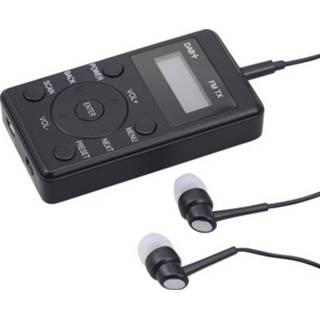 👉 Draagbare radio Portable FM DAB DAB+ Receiver with Earphones Mini DAB-FM Transmitter Rechargeable Digital for Daily & Travel