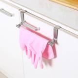 👉 Organizer steel Stainless Hanging Towel Rack Kitchen Bathroom Door Rag Hook behind for bath Bar