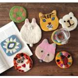 Placemat Felt Cup Coaster Cute Animal Coffee Mug Mat Table Heat Insulation Cartoon Dining Home Decoration Kitchen Pot Pad