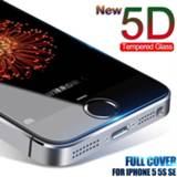 Screenprotector 5D Full Cover Protective Glass For iPhone 5 5S 4 4S 5C Tempered Screen Protector On SE Protection Film Case