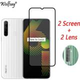 👉 Screenprotector Full Cover Tempered Glass For Oppo Realme 6i Screen Protector Camera