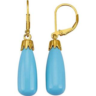 👉 Oorbel blauw zilver vrouwen Oorbellen KLiNGEL 4055705446727