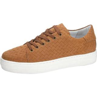 👉 Sneakers geruwd leer vrouwen bruin Sneaker Filipe Shoes Cognac