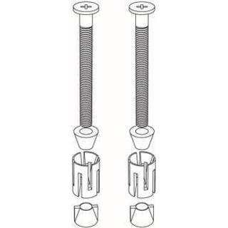 Male Allibert bevestigingsset Opties voor wc-zittingen bevestiging bovenkant 3588560326411