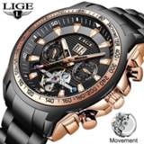 👉 Watch mannen LIGE 2020 New Military Mens Watches Top Brand Luxury Automatic Mechanical Clocks Sport For Man Tourbillon Wrist Army