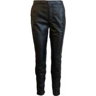 👉 Broek leather vrouwen zwart trousers
