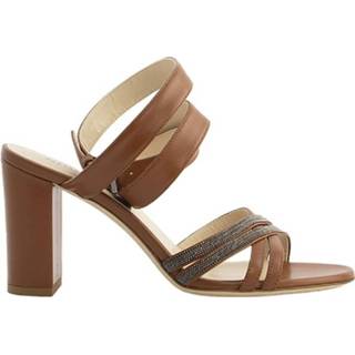 👉 Sandaal leather vrouwen bruin Lucia Sandals