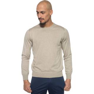 👉 Pullover male beige Round-necked