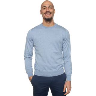 👉 Pullover male blauw Round-necked