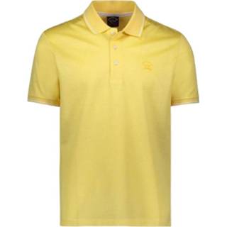 👉 Poloshirt XL male geel Mélange piqué polo shirt