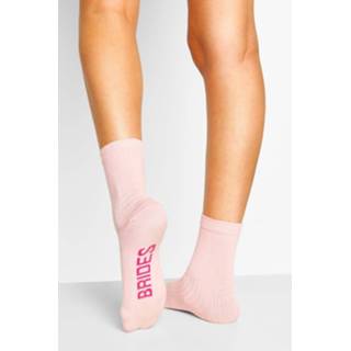 👉 Bridesmaid Ribbed Socks, Pink