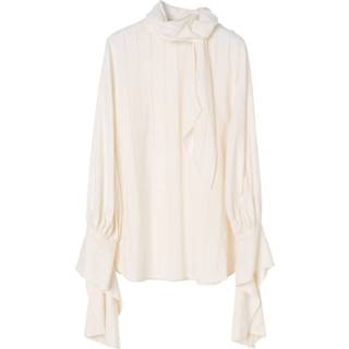 👉 Blous vrouwen beige Blouse Capirona