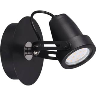 👉 Zwart aluminium LED Plafondspot - Trion Guno GU10 Fitting 1-lichts Rond Mat 6013904433496