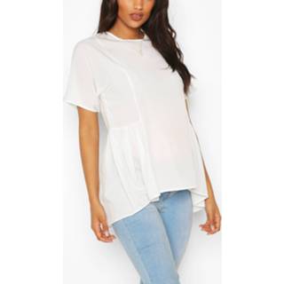 👉 Vrouwen Maternity Tunic Dip Hem Smock Top