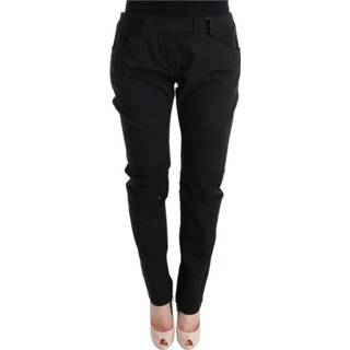 👉 Vrouwen zwart Cotton Slim Fit Casual Pants