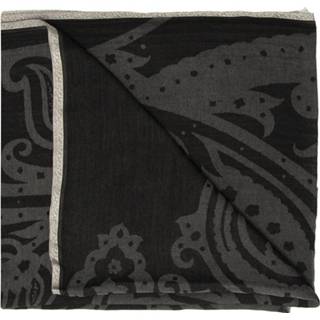👉 Onesize male zwart Patterned scarf