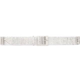 👉 Riem onesize vrouwen grijs Belt model Farah with crystals