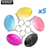 👉 Keychain meisjes vrouwen KERUI 5pcs 120dB Scream Loud Girl Women Security Protect Alert Self Defense Alarm Personal Safety Emergency
